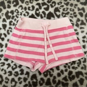 Old Navy Knit Striped Shorts in Pink Size 6-12 Months